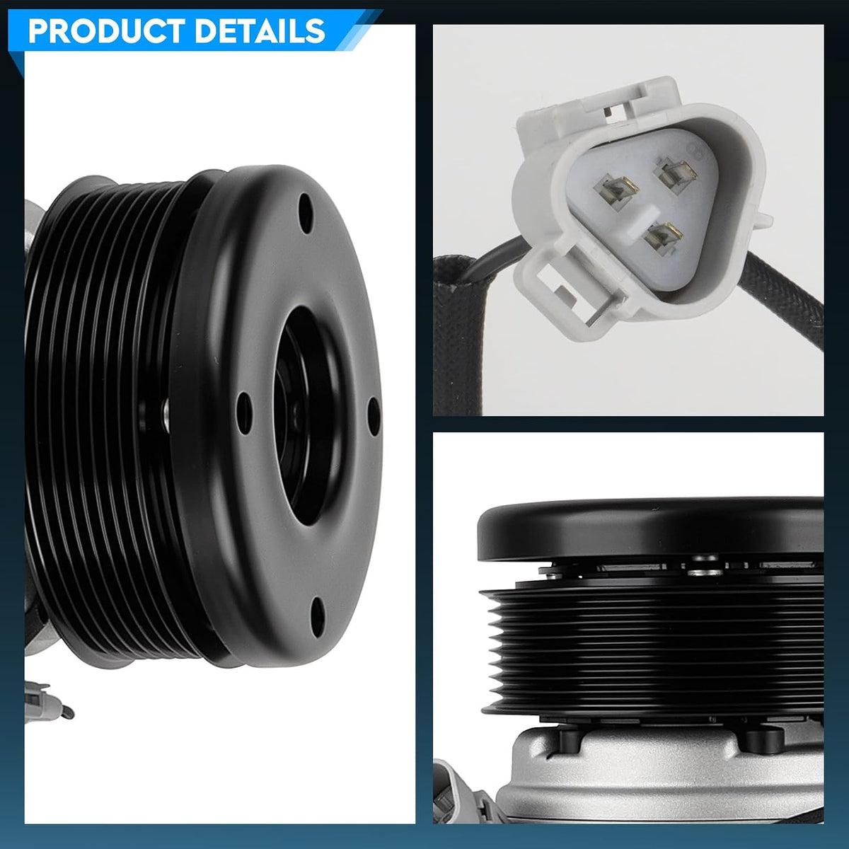 TadaMark AC Air Conditioner Compressor w/Clutch, Note: Not for 4.0L 4.7L