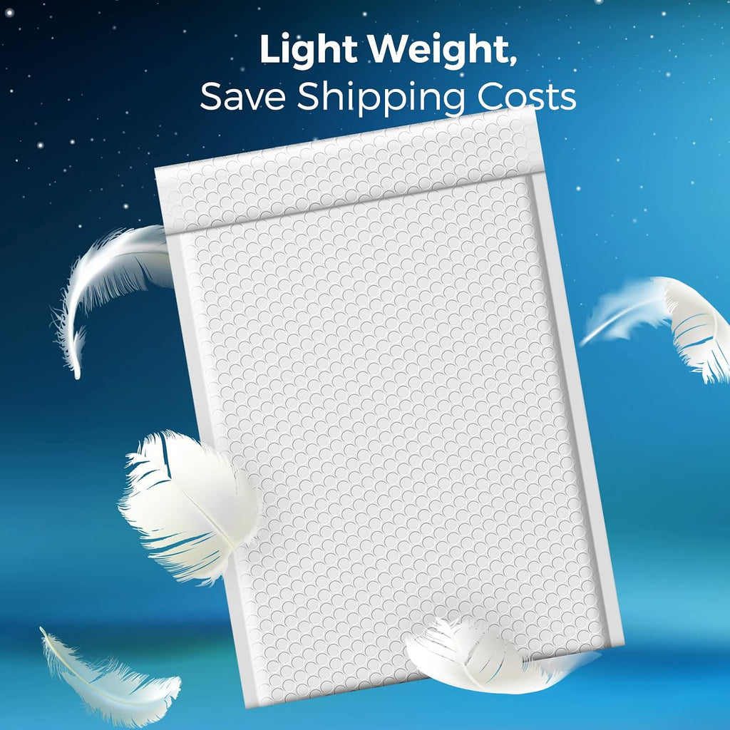 White Bubble Mailers 10.5x16" 40 Pack,Padded Envelopes Self Seal