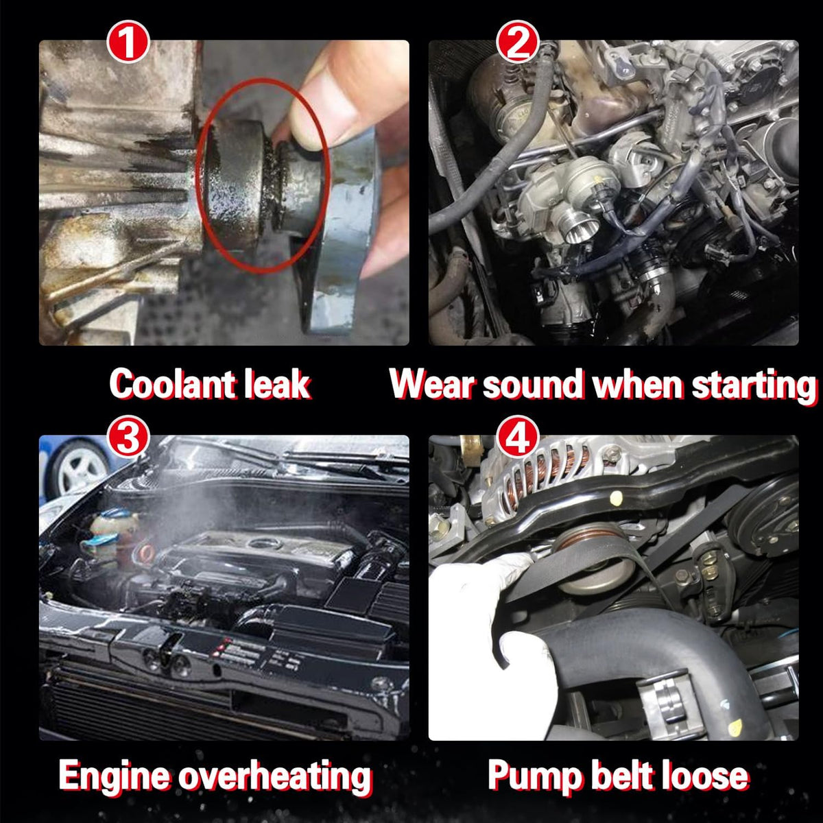 Water Pump Thermostat Kit Compatible with RAM 1500 Pickup & Grand Cherokee