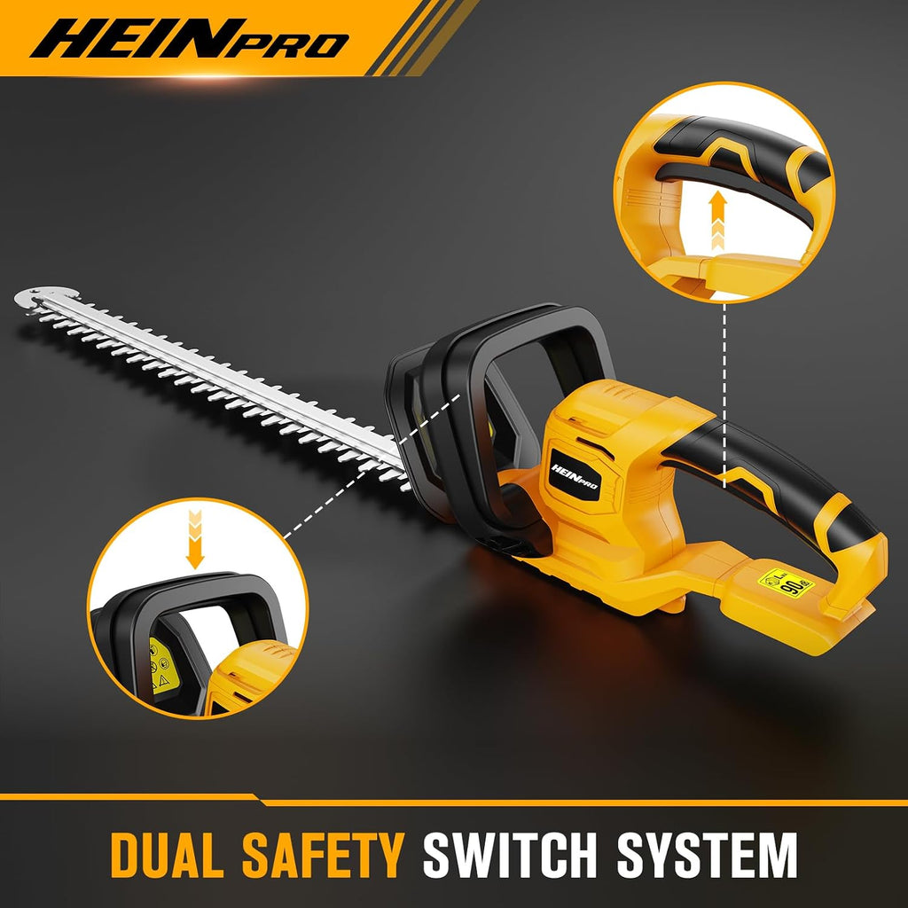 Hedge Trimmer Cordless Compatible with Dewalt 20V MAX Battery | 22" Electric Hedge Trimmer Cordless, Battery Powered