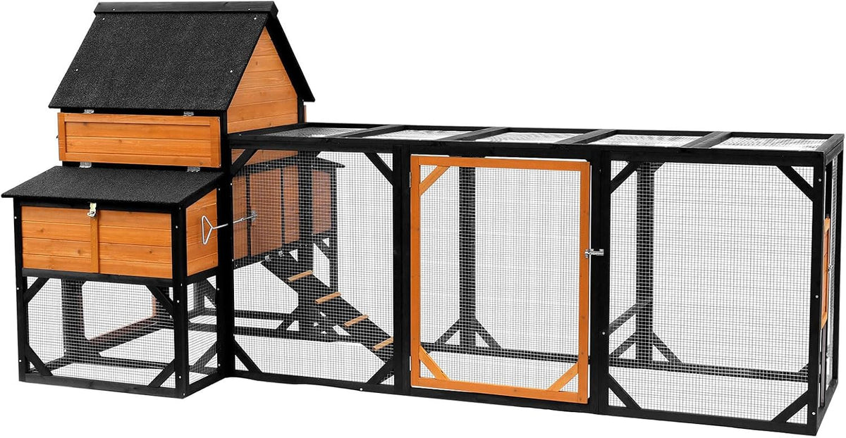 120" Large Chicken Coop with Run for 6-10 Chickens Poultry Cage