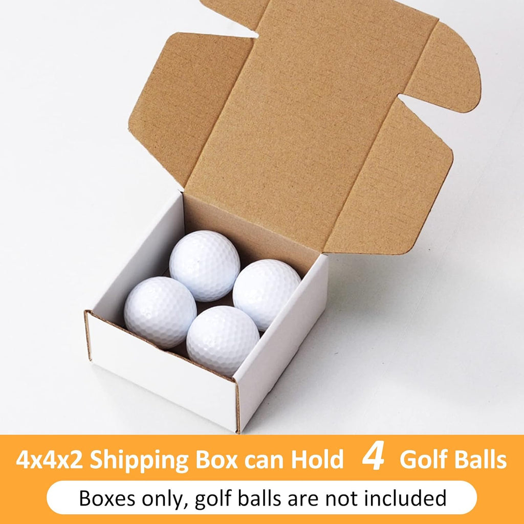 Small Shipping Boxes 4x4x2 Inches - 50 Pack Brown Corrugated Cardboard boxes for Packaging Small Business, Mailer Box