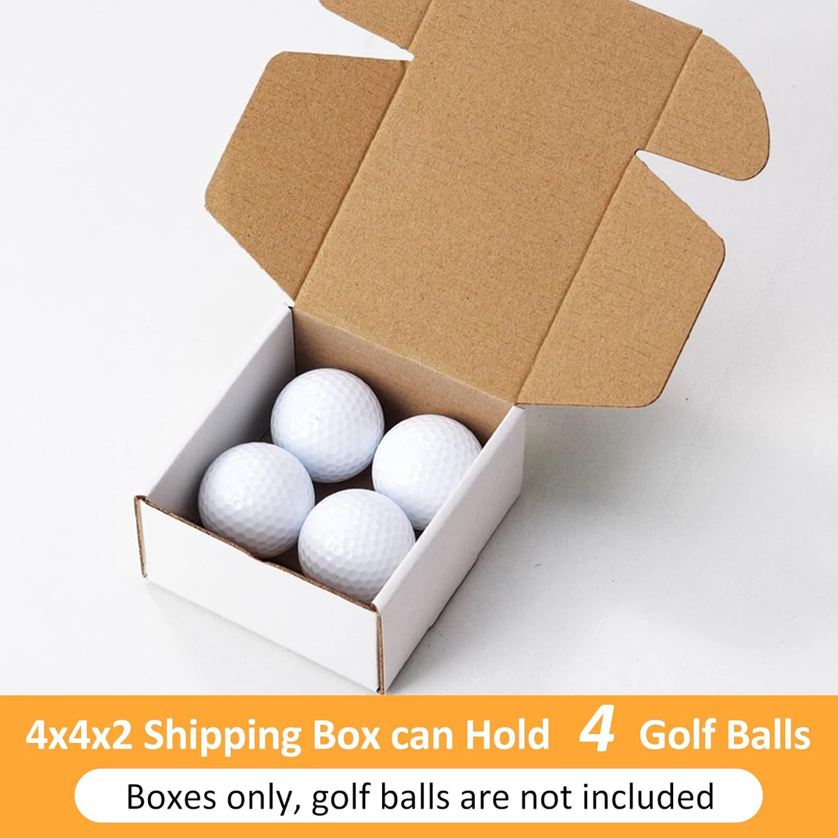 Small Shipping Boxes 4x4x2 Inches - 50 Pack Brown Corrugated Cardboard boxes for Packaging Small Business, Mailer Box