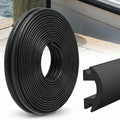 DaisyInner 50 ft Vinyl Rub Rail Insert, 1-3/16 x 1/2 Inch, Black