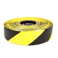 Industrial Hazard Floor Marking Tape (Black/Yellow, 2in x 100ft)