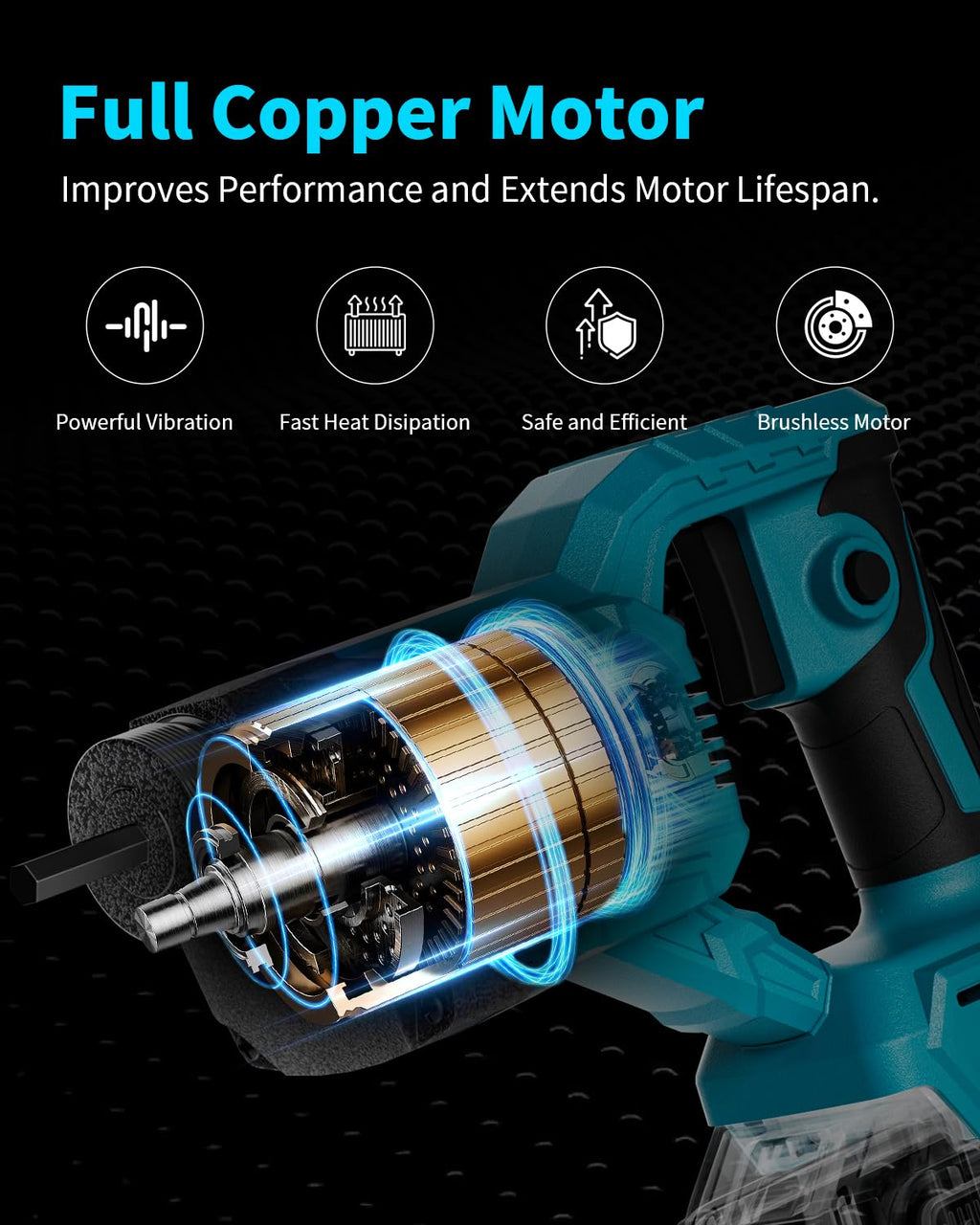 Cordless Concrete Vibrator Compatible with Makita