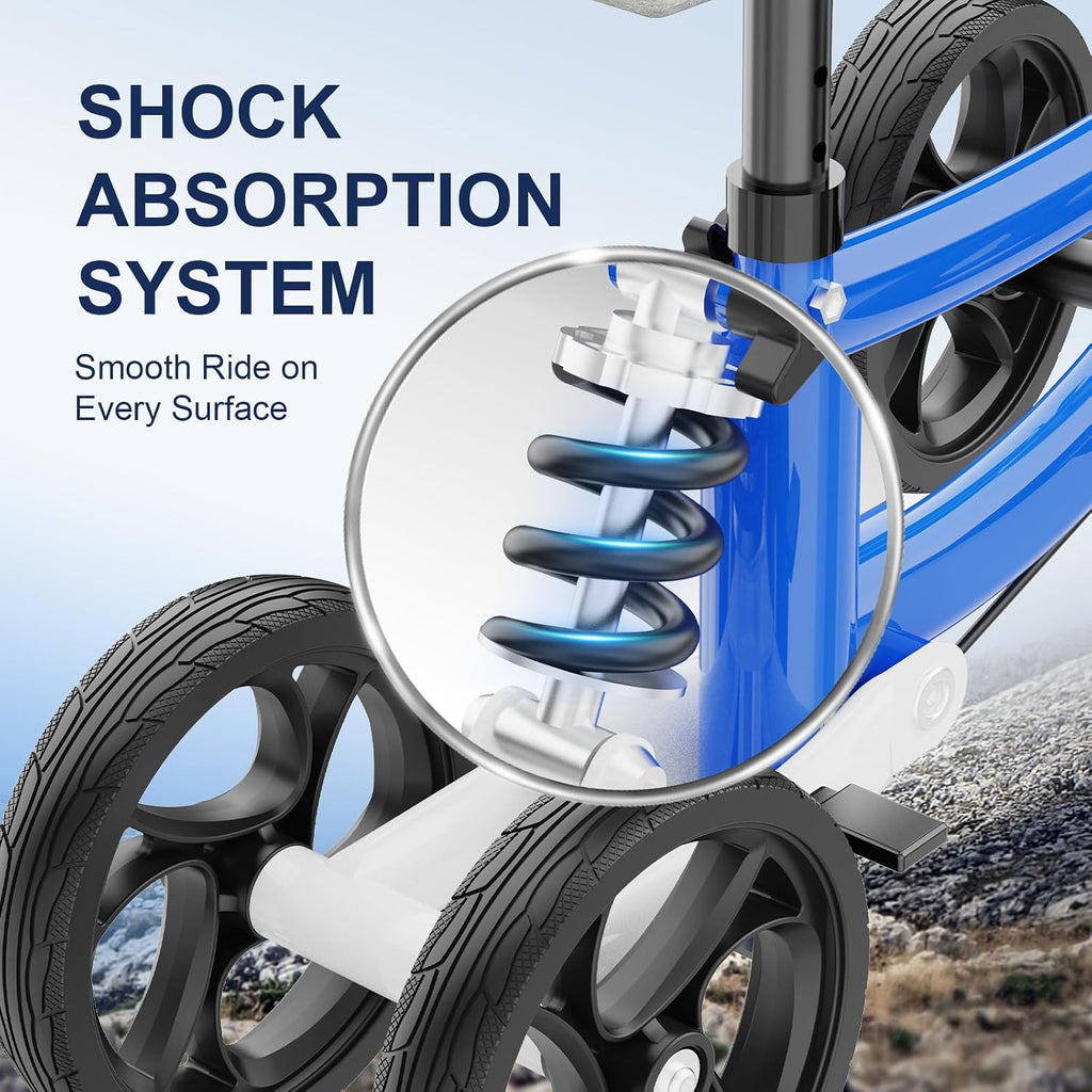 Knee Scooter for Adults for Foot Injuries, Storage Bag, 8'' Wheels