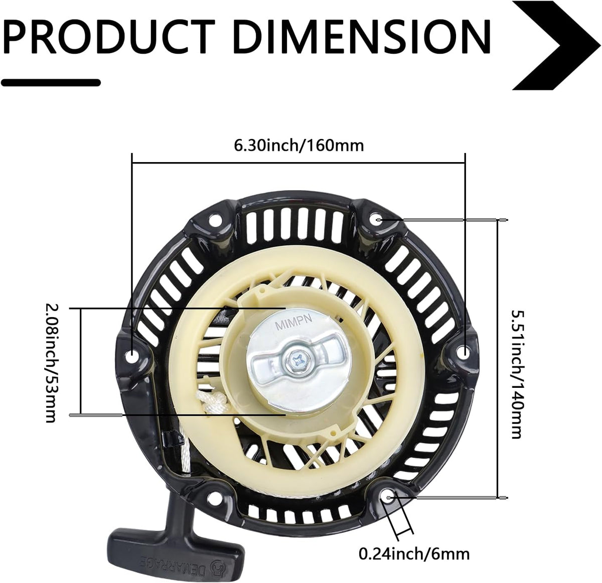 590607 163cc Recoil Starter Compatible with Craftsman