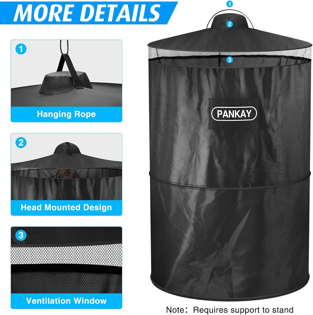 Pop Up Privacy Tent, Portable Outdoor Camping Bathroom Toilet Tent, Collapsible Shelter for Camping & Emergency –