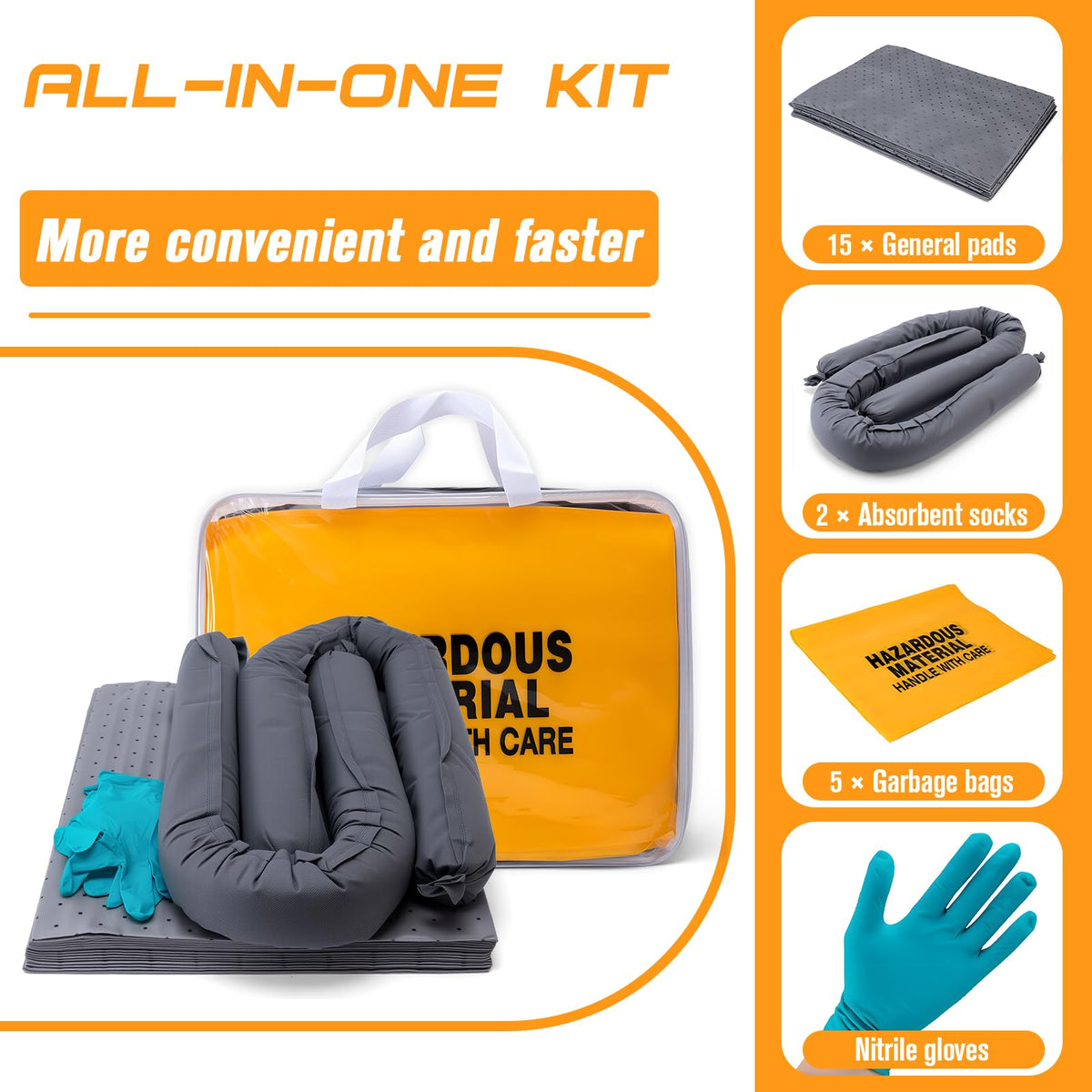 Universal Spill Kit (2-Pack) – OSHA & DOT Compliant