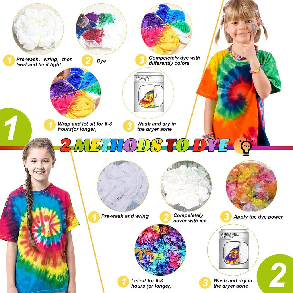 DIY Tie Dye Kits, 32 Colours All-in-1 Tie Dye Set