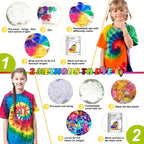 DIY Tie Dye Kits, 32 Colours All-in-1 Tie Dye Set