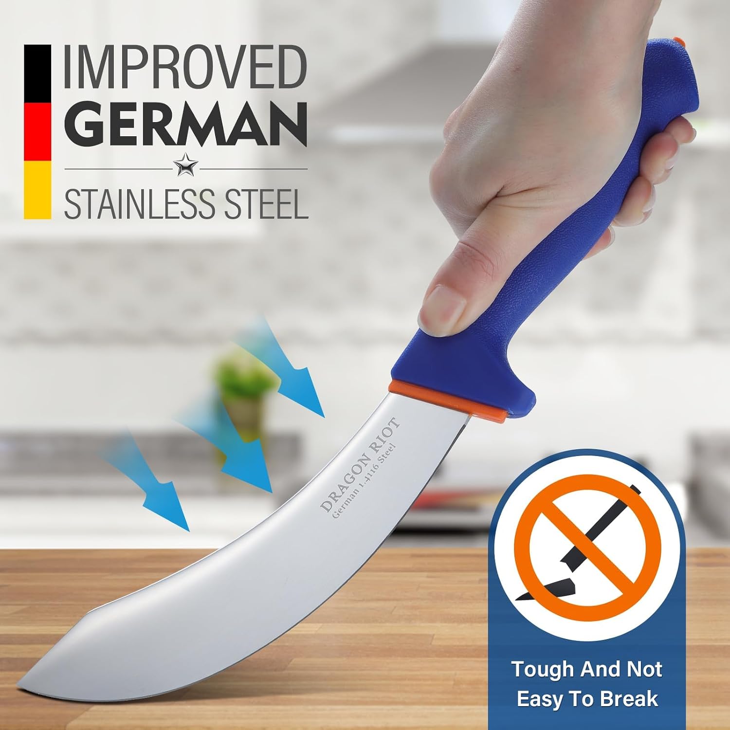 6 Inch Skinning Knife, Meat Trimming and Fillet Knife | Stainless Steel, Non-Slip Handle