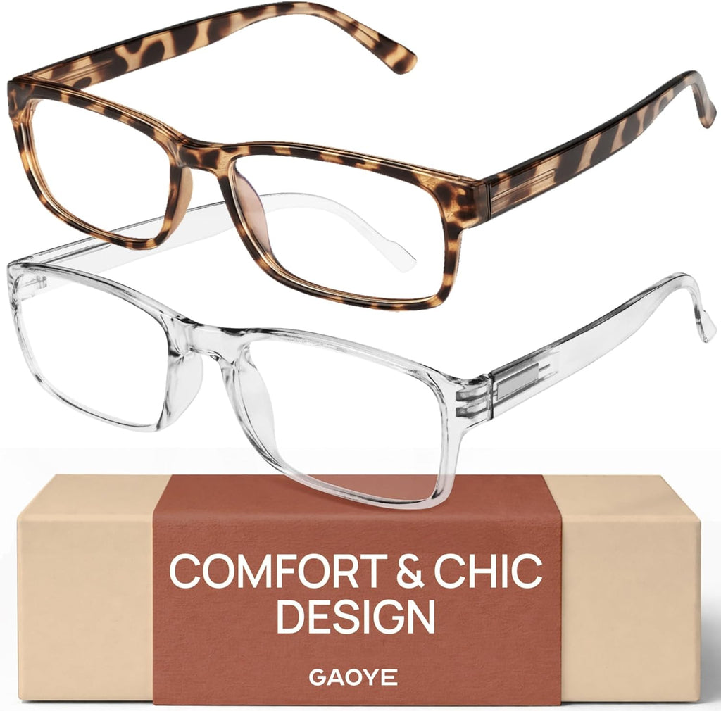 Blue-Light Filter, UV Protection - Readers with Rectangle Frames