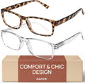 Blue-Light Filter, UV Protection - Readers with Rectangle Frames