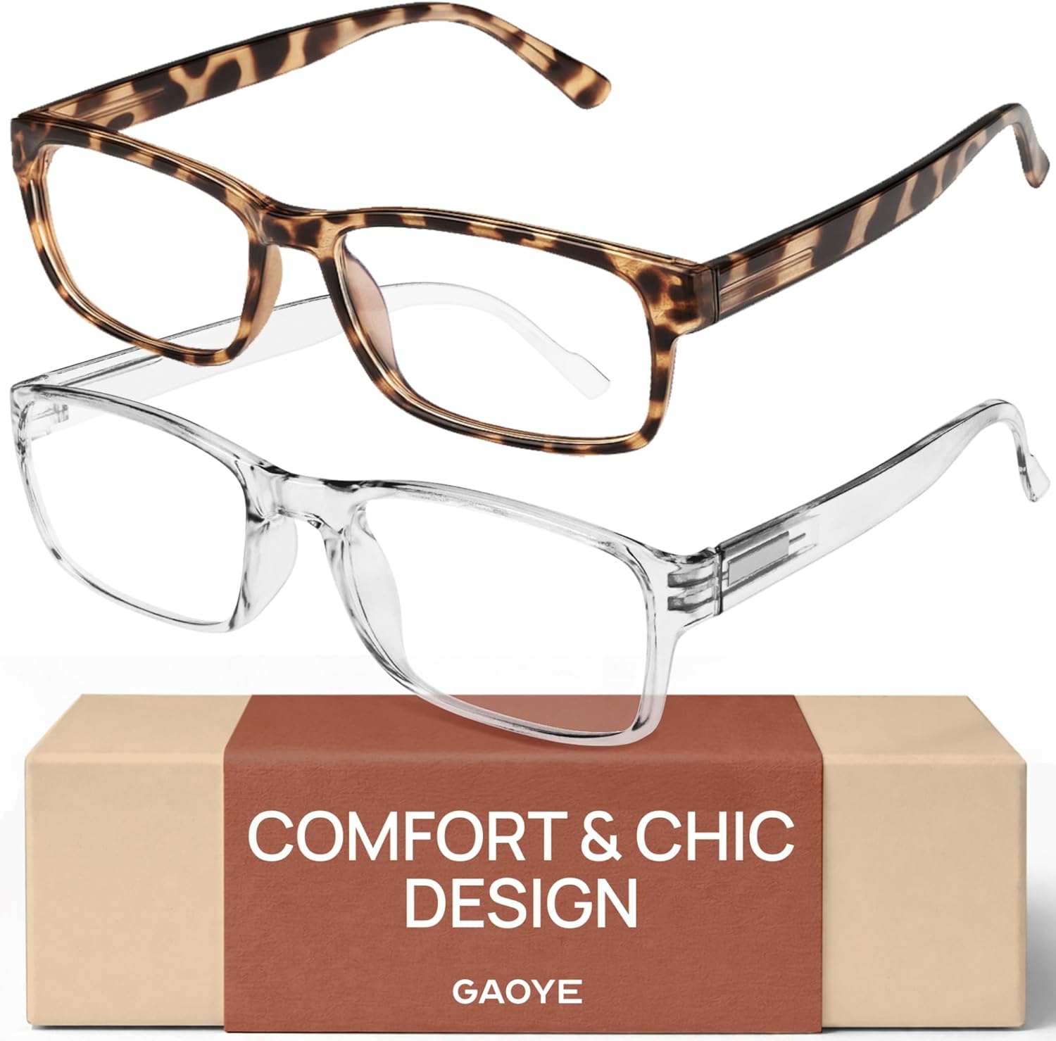 Blue-Light Filter, UV Protection - Readers with Rectangle Frames