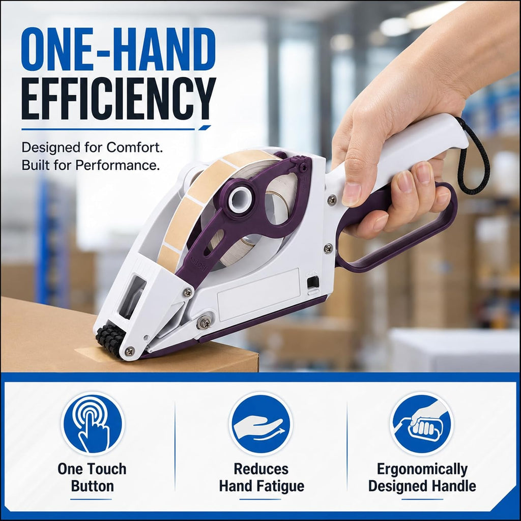 Hand Held Label Applicator, Portable Target Paster Tape Gun, Push to Apply