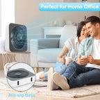 10 inch Fan, Small Box Fan with DC Adaptor, 3 Speeds Small Window Fan