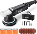 Car Buffer Polisher, 6-Inch Dual Action Polisher for Car Detailing, 15mm Random Orbital Car Polisher with 6 Variable