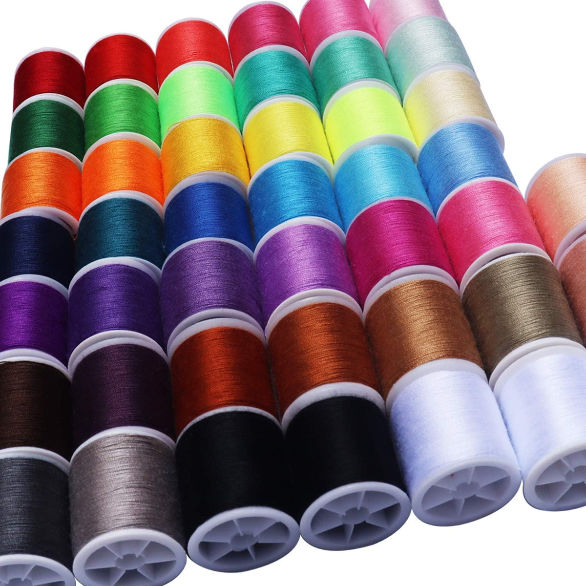 45 spools Sewing Thread Kits Polyester for Hand & Machine Sewing,100yards Each,Total 4500yards
