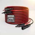 Solar Panel Extension Cable 10 AWG 20Ft 6mm² Wire Gauge Certified PV Cable,100% Tinned Copper with Male and Female