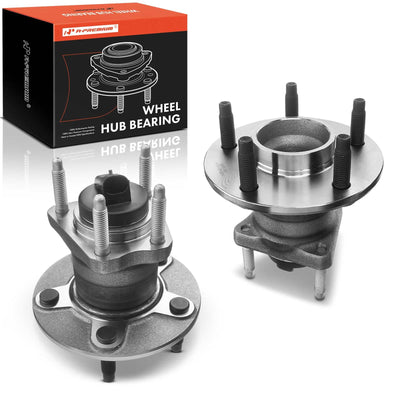 A-Premium 2 x Rear Wheel Bearing and Hub Assembly with ABS & 5-Lug
