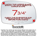 Passenger Side Mirror Glass Replacement For 1995-2003 Ford Windstar Van