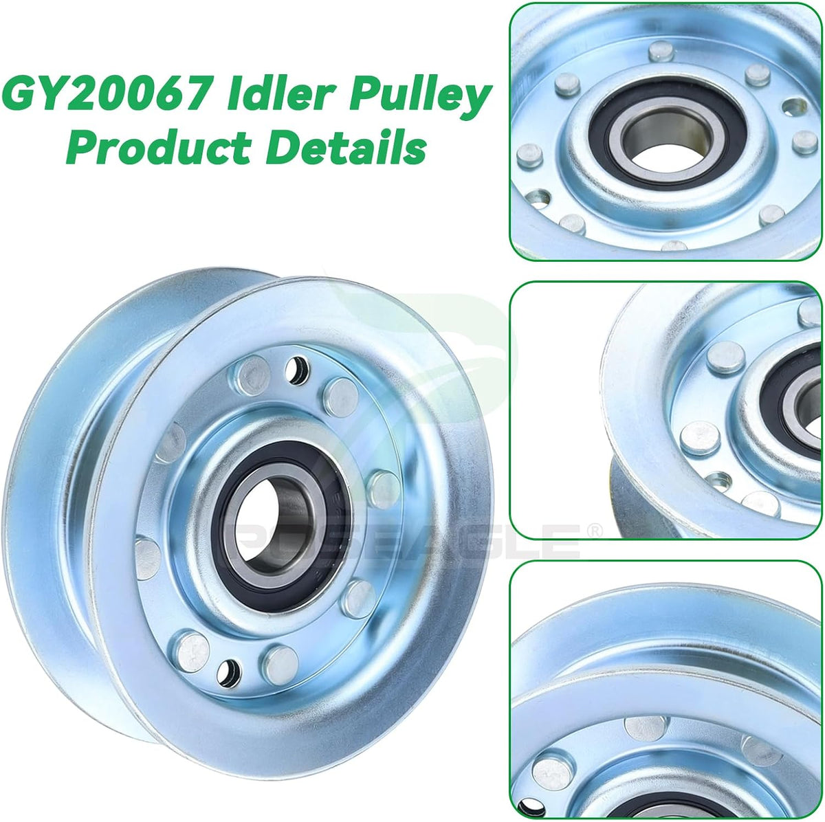 2 Pcs GY22172 Idler Pulley with GY20629 Idler Pulley for D140 Deck