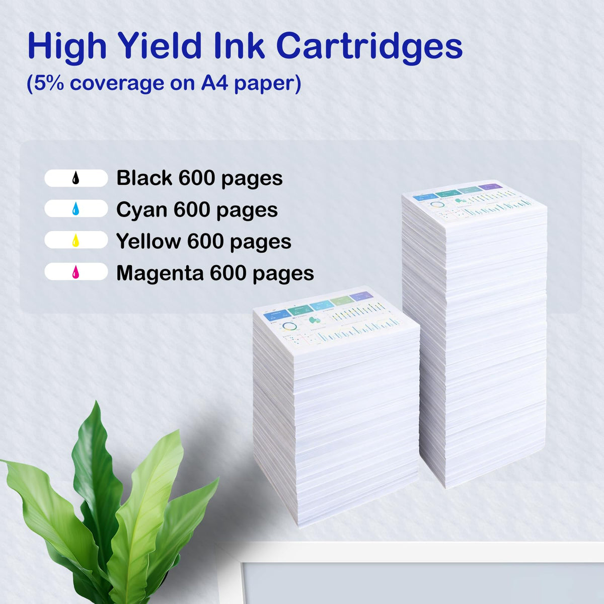 LC103XL Ink Cartridges Compatible for Brother LC103, 4-Pack