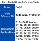 SMRR-MACHINE 47396760 47396761 Coupler for CASE Loader SR160 SR150 SR130