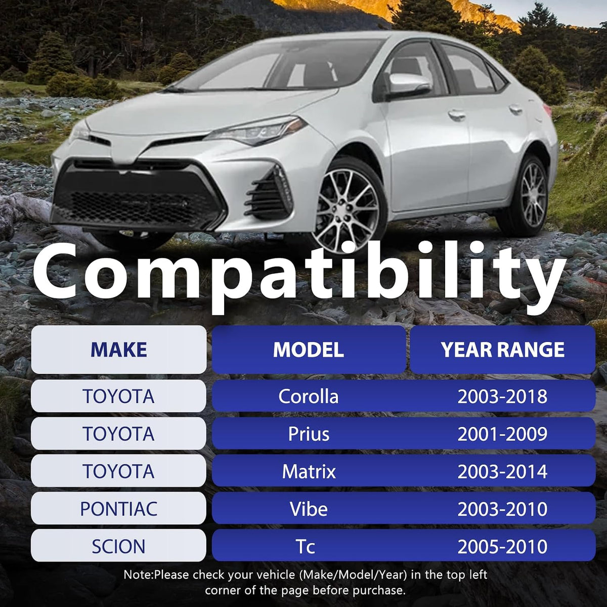 Front Sway Bar Links Fit for 2003-2019 Toyota Corolla