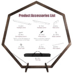 7.2-Ft Heptagonal Wooden Wedding Arch