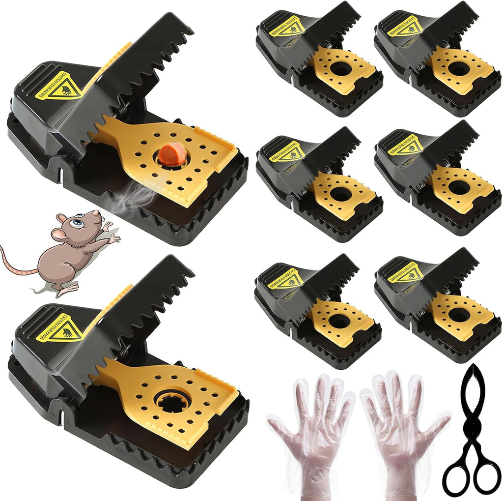 Mouse Traps Humane, Rat Trap Safe Quick Effectively No Touch clip Mouse Trap, Reusable Plastic Mousetraps Used Indoor