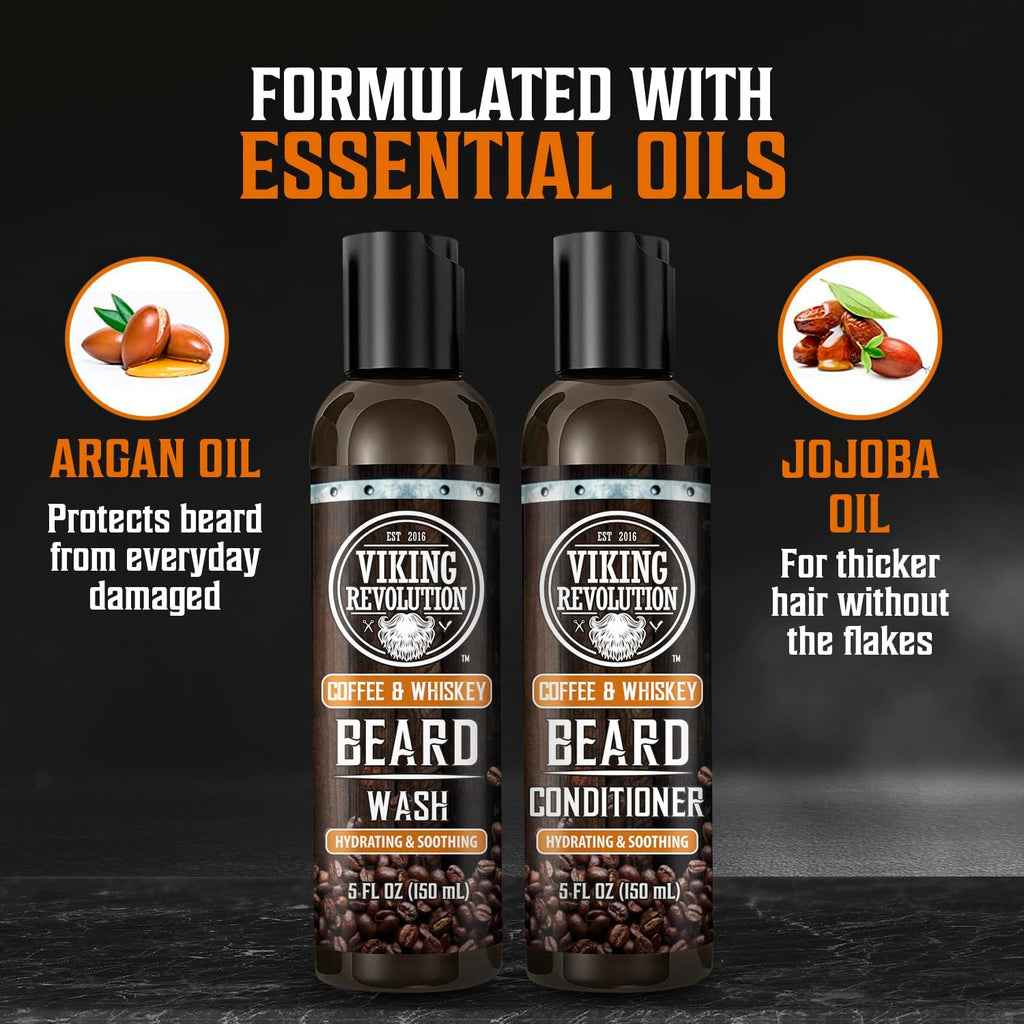Ultimate Conditioner for Men's Beard Grooming - Softens, Smoothes and Soothes - Contains Beard Wash and Conditioner