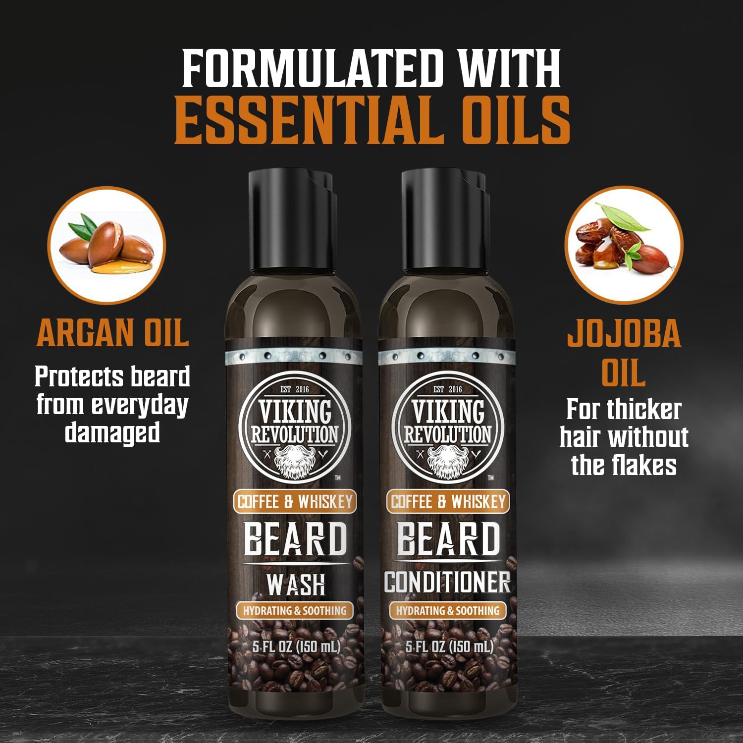 Ultimate Conditioner for Men's Beard Grooming - Softens, Smoothes and Soothes - Contains Beard Wash and Conditioner