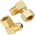 2 PCS 3/8" Flare Propane Gas Oil 90 Elbow Swivel Connector Coupling Fitting