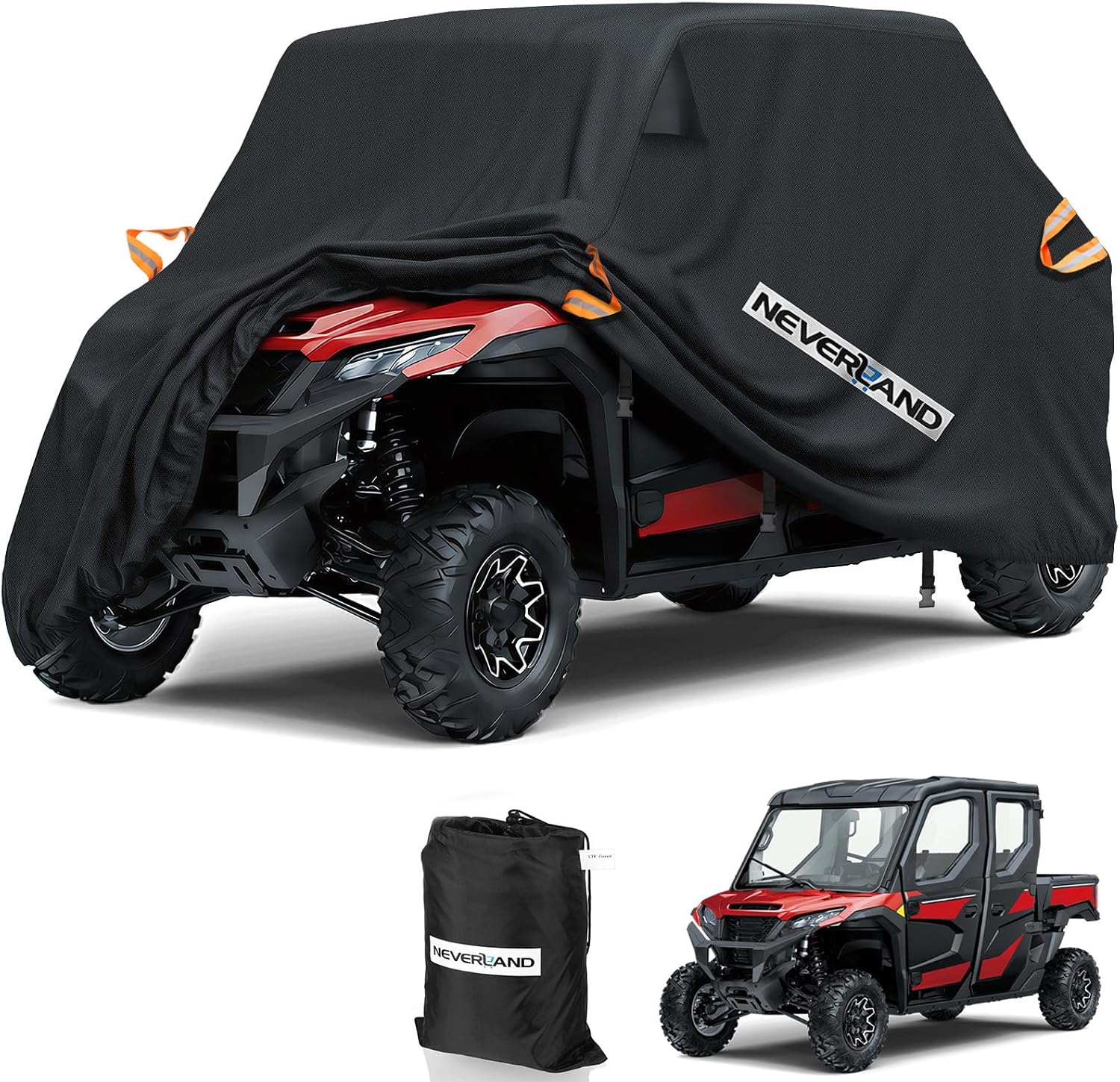 UTV Cover Heavy Waterproof Denier Oxford Cloth for Polaris RZR Yamaha Can-Am Defender Kawasaki Ranger Cover 4-6