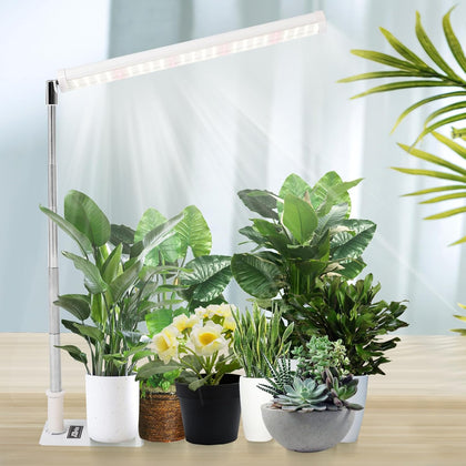 Standing LED Plant Light，Adjustable T10 Grow Light Bar, Full Spectrum Plant Grow Lamp on Stand for Indoor Plants Seed