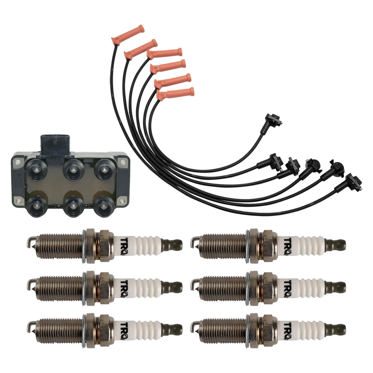 Ignition Coil & Spark Plug Kit Iridium 8 Piece