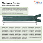 Black #5 Separating Jacket Zipper: 3 Pcs 30inch Plastic Zipper Replacement