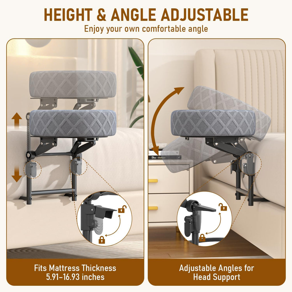 Massage Headrest for Bed, Adjustable Massage Face Cradle at Home, Portable Massage Table Kit for Sleeping Mattress