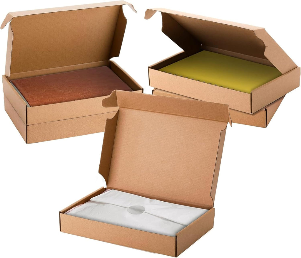 30 Pack 12x8x2 Inches Shipping Boxes, Brown Corrugated Cardboard Mailer Boxes, Medium Mailing Boxes for Shipping