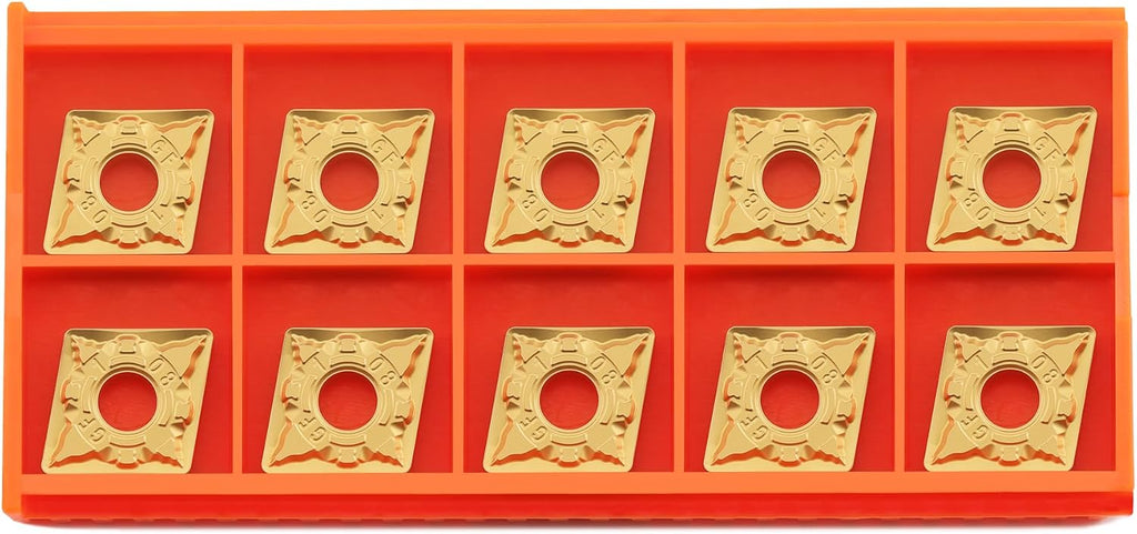 CNMG432 Cnmg120408 Carbide Inserts CVD Coated for Lathe Turning Tool, 10 pcs