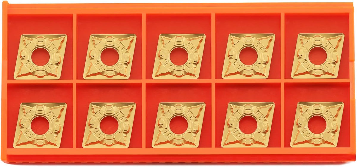 CNMG432 Cnmg120408 Carbide Inserts CVD Coated for Lathe Turning Tool, 10 pcs