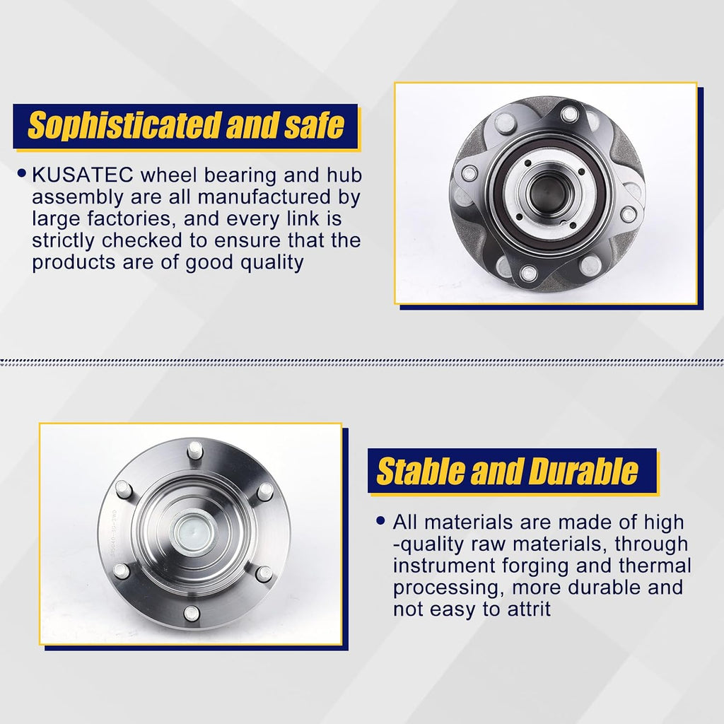 KUSATEC 950-004 Front Wheel Bearing and Hub Assembly
