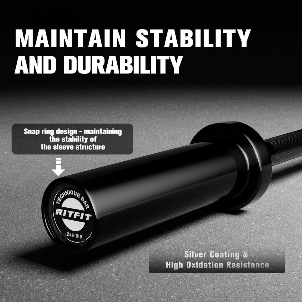 Barbell Weight Set - 4/6FT Olympic Barbell with Weight Plates (55-115LB Total) - Weightlifting Equipment for Squats
