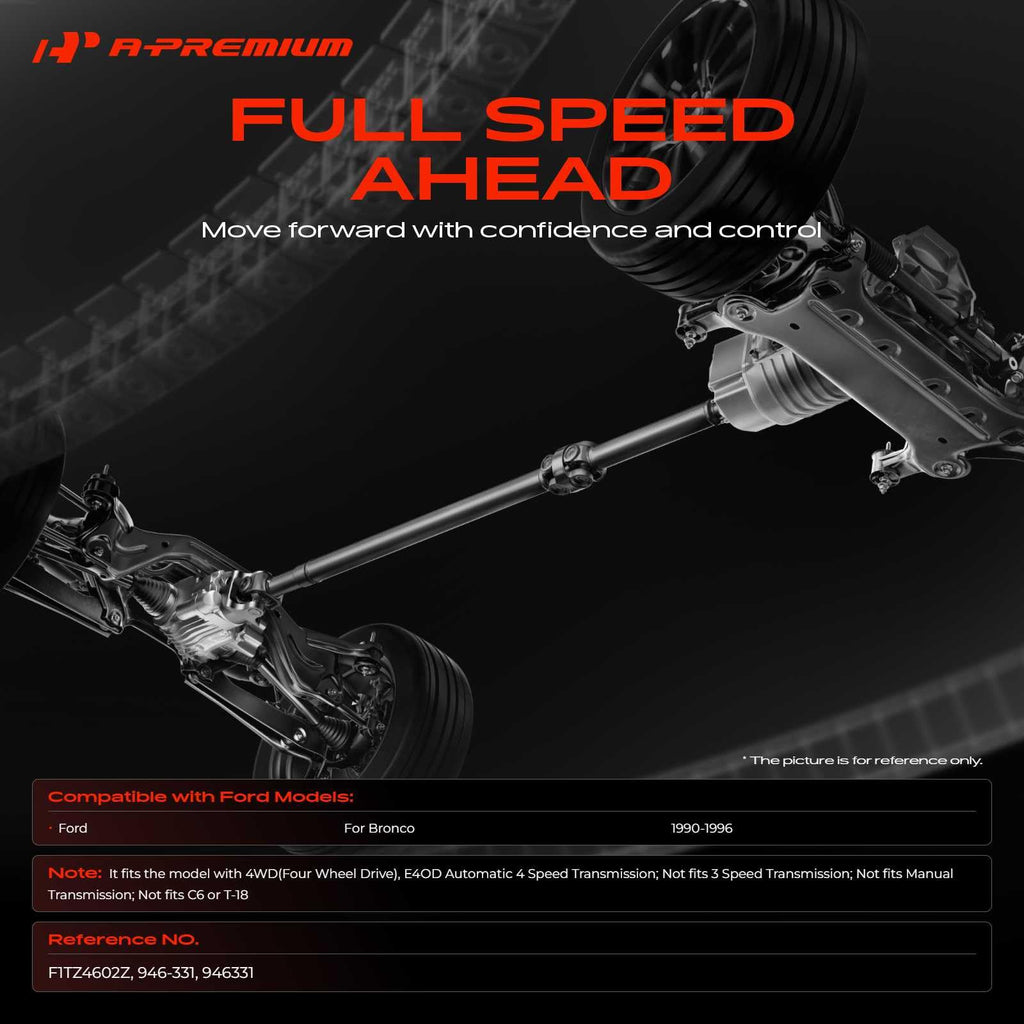 A-Premium Rear Drive Shaft Driveshaft Assembly Compatible with Ford