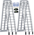 7.5FT Aluminum Loading Ramps, 1800 lbs Max Capacity, Folding Ramps for Pickup Truck & Trailer with Load Straps, for