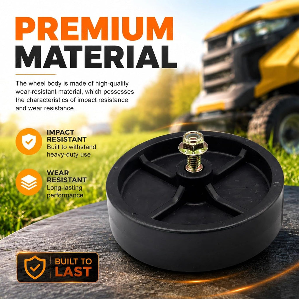 2 Pack 734-0973 Deck Wheels Kit for Cub Cadet MTD Craftsman Toro Troy Bilt Replace 112-0337 734-0796 934-0973, Fit for 32" 38" 42" 44" 46" 48" Riding Lawn Mower Deck