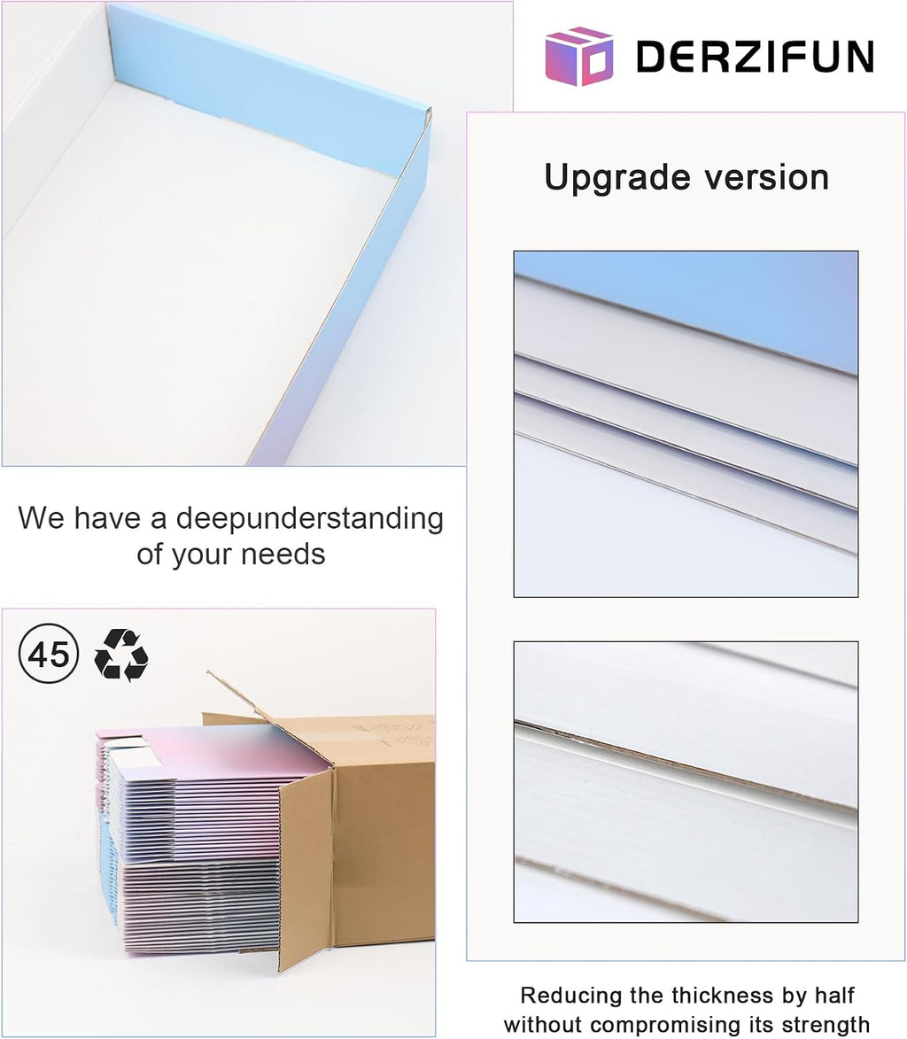 9"x6"x2" Shipping Boxes 45 Pack, Corrugated Packaging Mailer Boxes, ‎Purple Gradient Shipping Packaging Boxes for